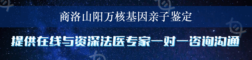 商洛山阳万核基因亲子鉴定